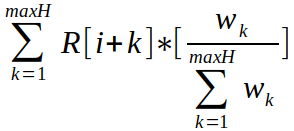 Weighted Sum Formula formula1